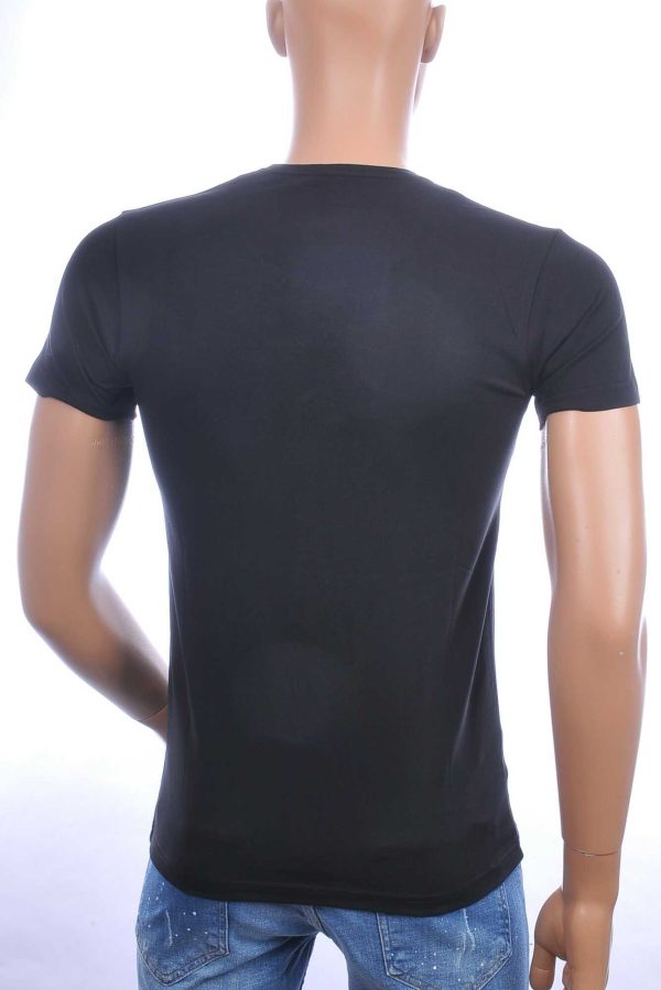 BLACKROCK trendy ronde hals heren T-Shirt met ICON logo Zwart