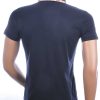 CI-BORG trendy effen heren polo T-Shirt met sier borstzak Navy