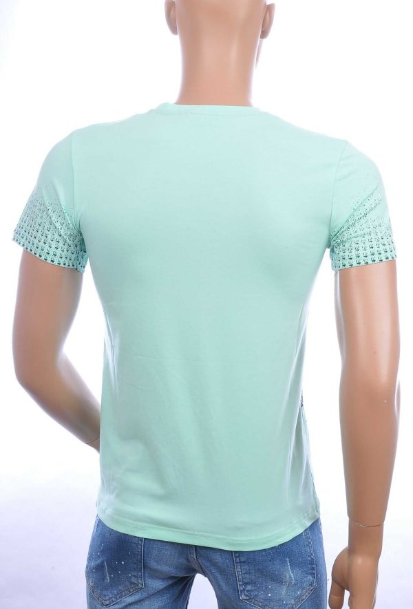 Ci-Borg trendy RESPECT ronde hals heren T-shirt Groen