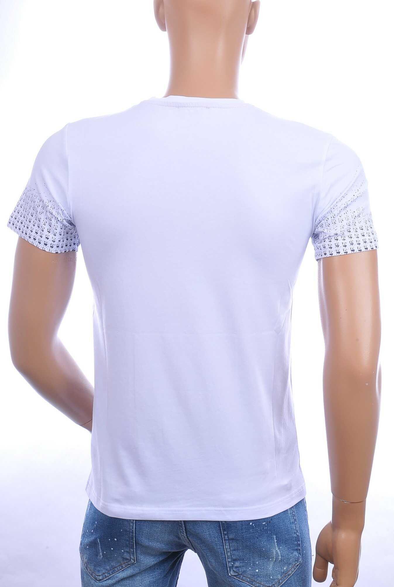 Ci-Borg trendy RESPECT ronde hals heren T-shirt Wit