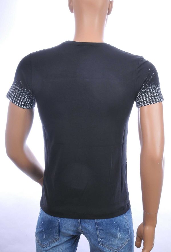 Ci-Borg trendy RESPECT ronde hals heren T-shirt Zwart