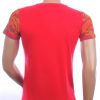 Les DESIGNERS ronde hals leeuwenkop print T-shirt met steentjes Rood