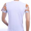 Les DESIGNERS ronde hals leeuwenkop print T-shirt met steentjes Wit