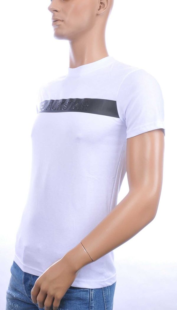 FCT COMPANY trendy BLACKSTAR ronde hals heren T-Shirt Wit