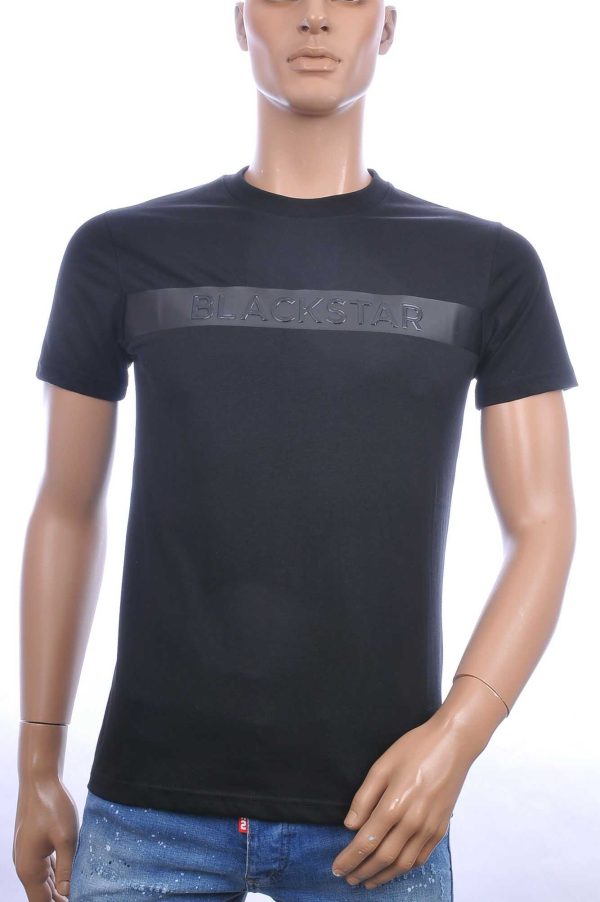 FCT COMPANY trendy BLACKSTAR ronde hals heren T-Shirt Zwart