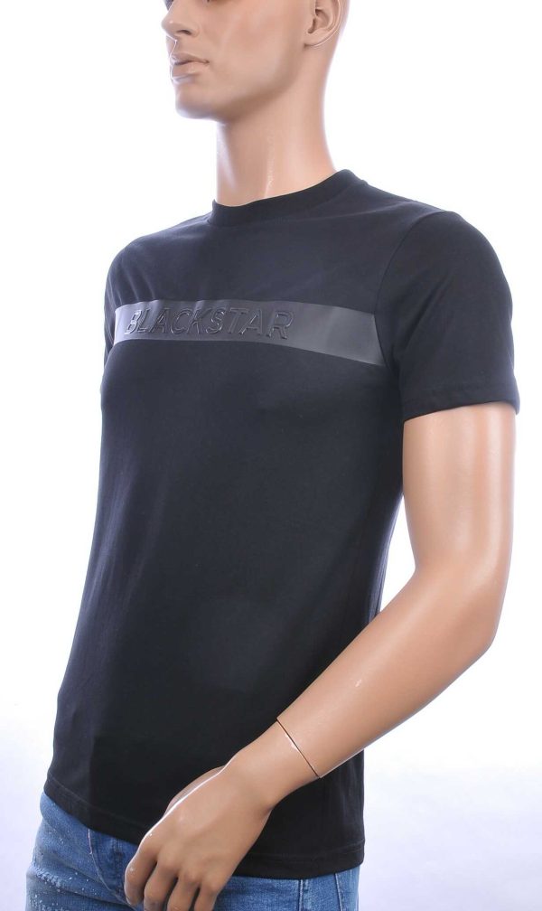 FCT COMPANY trendy BLACKSTAR ronde hals heren T-Shirt Zwart