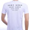 FRANCO RENZO trendy JUST KEEP ronde hals heren T-Shirt Wit