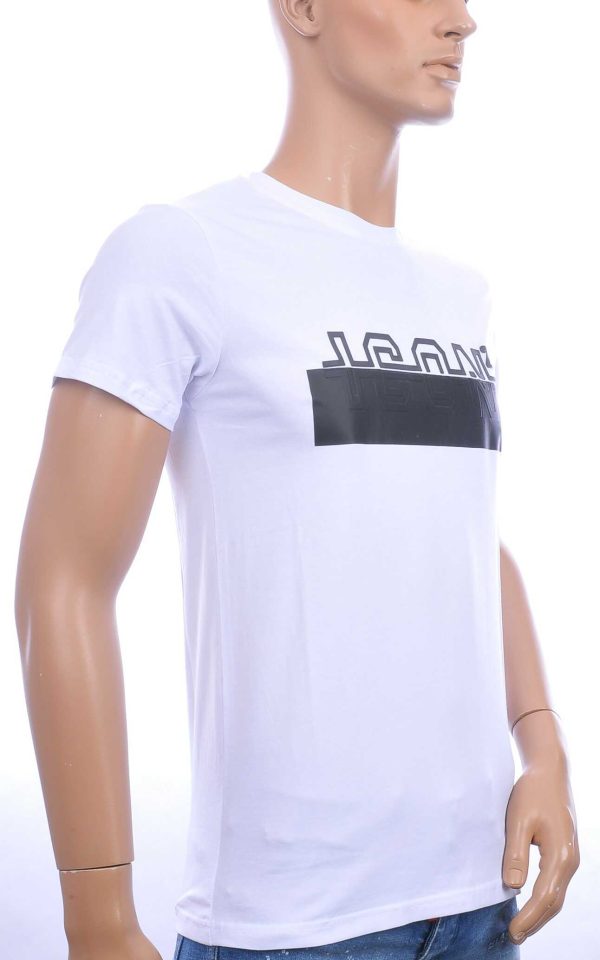 ICON2 trendy ronde hals heren T-Shirt Wit