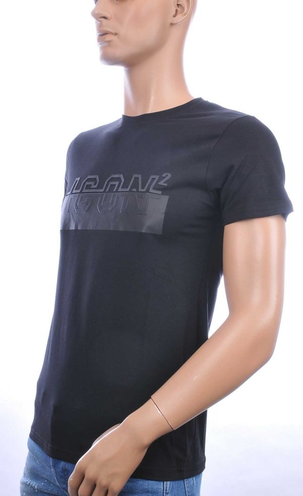 ICON2 trendy ronde hals heren T-Shirt Zwart