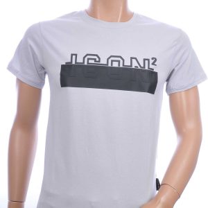 ICON2 trendy ronde hals heren T-Shirt Grijs