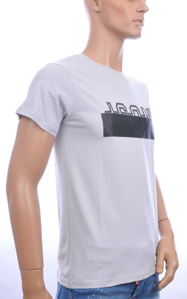 ICON2 trendy ronde hals heren T-Shirt Grijs