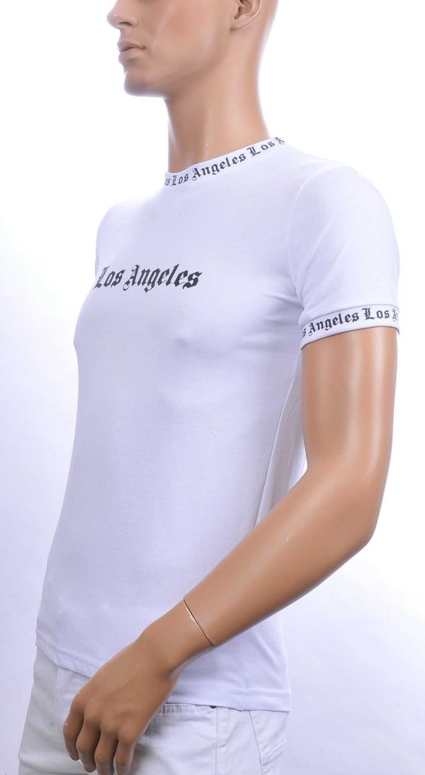 BY BUGOTTI trendy LOS ANGELES ronde hals heren T-Shirt Wit