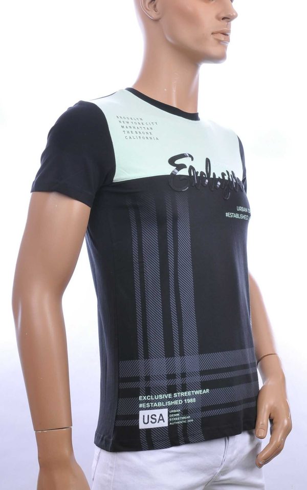 Ci-Borg trendy EXCLUSIVE ronde hals heren T-shirt Groen