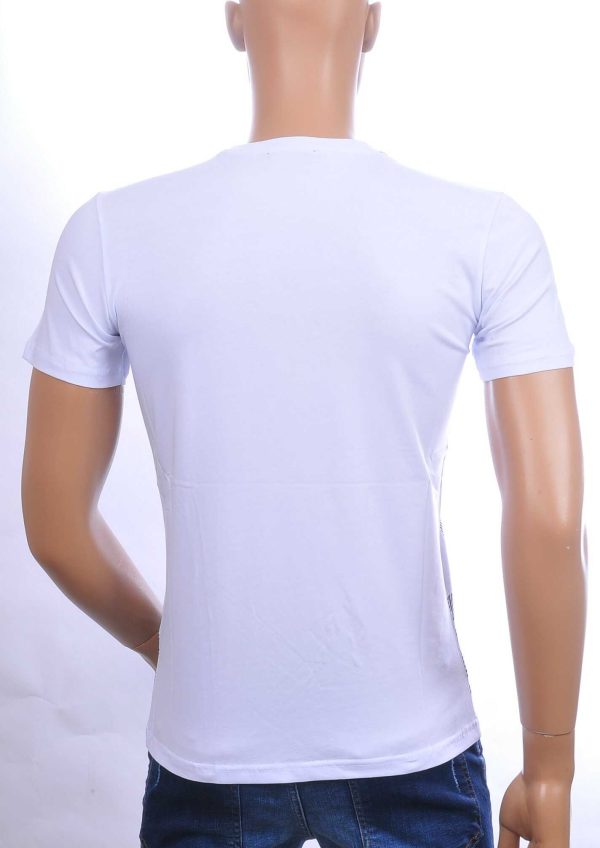 Ci-Borg trendy EXCLUSIVE ronde hals heren T-shirt Wit