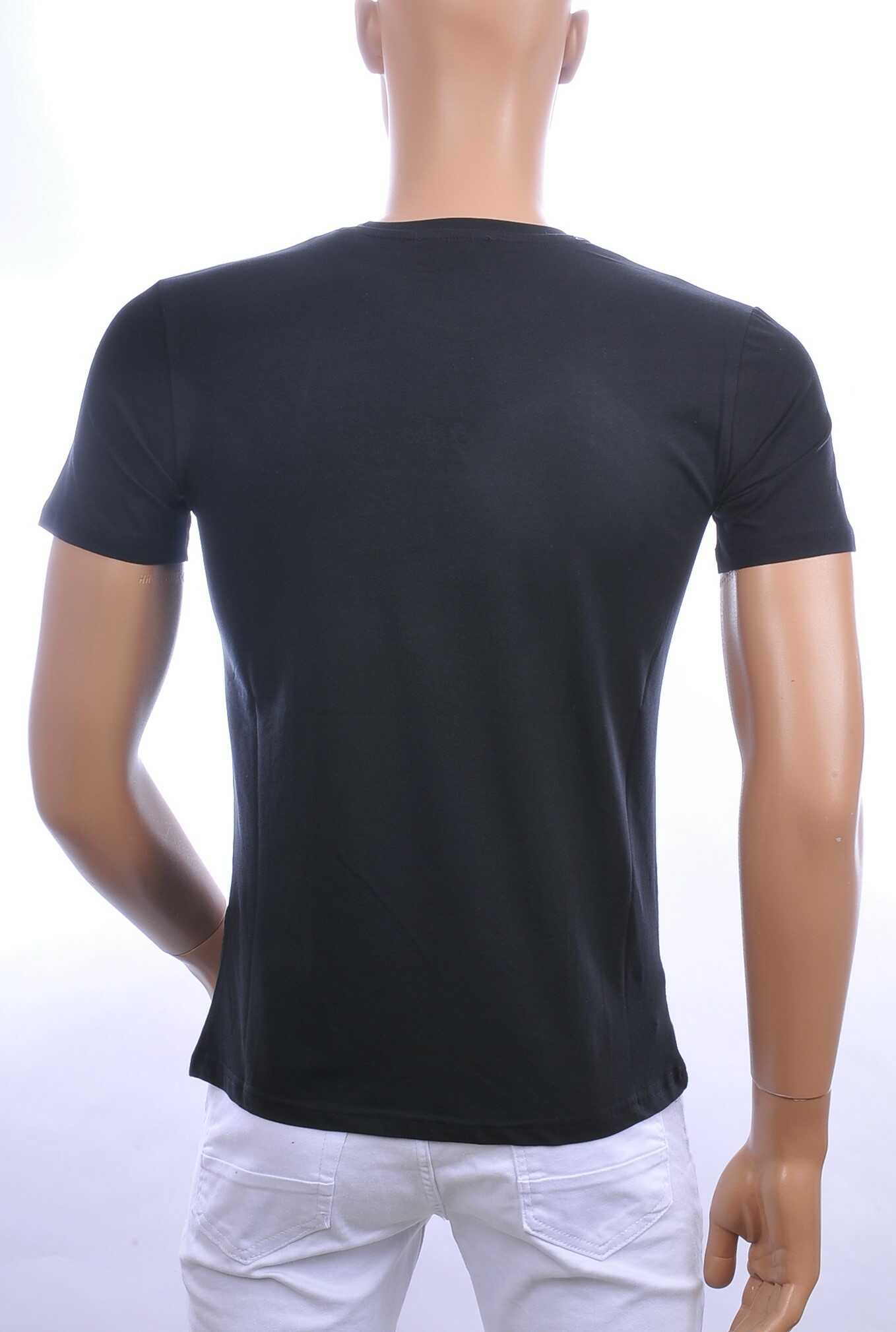 Ci-Borg trendy EXCLUSIVE ronde hals heren T-shirt Zwart