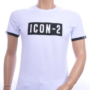 Ci-Borg trendy ICON-2 ronde hals heren T-shirt Wit