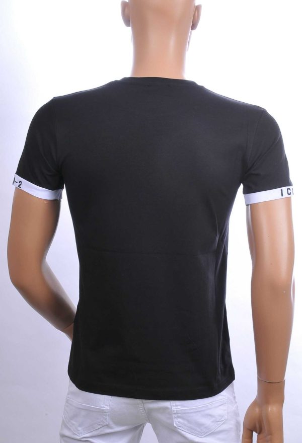 Ci-Borg trendy ICON-2 ronde hals heren T-shirt Zwart