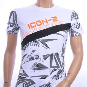 Ci-Borg trendy ICON-2 ronde hals heren T-shirt Wit