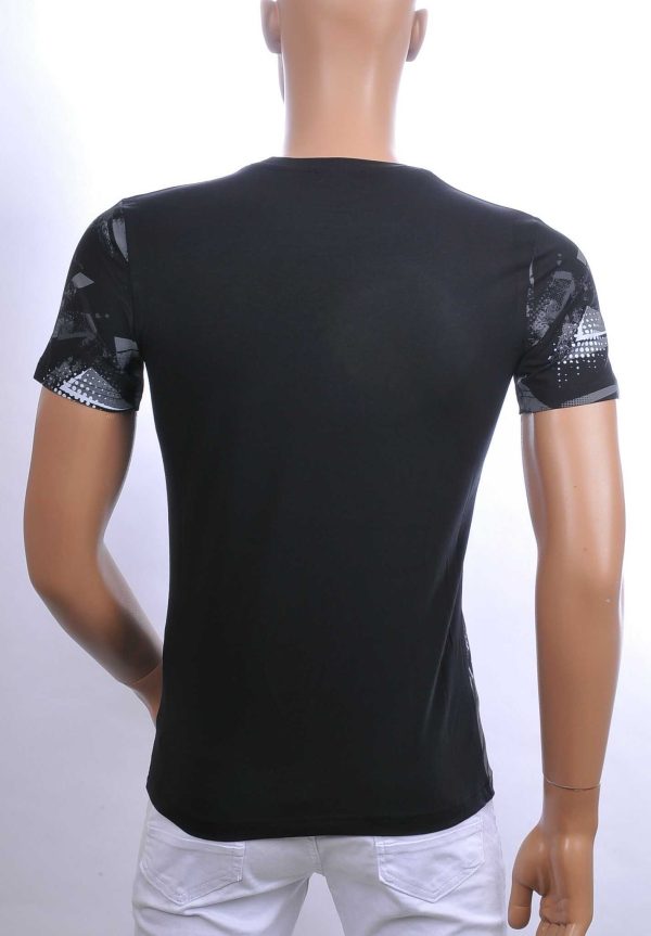 Ci-Borg trendy ICON-2 ronde hals heren T-shirt Zwart
