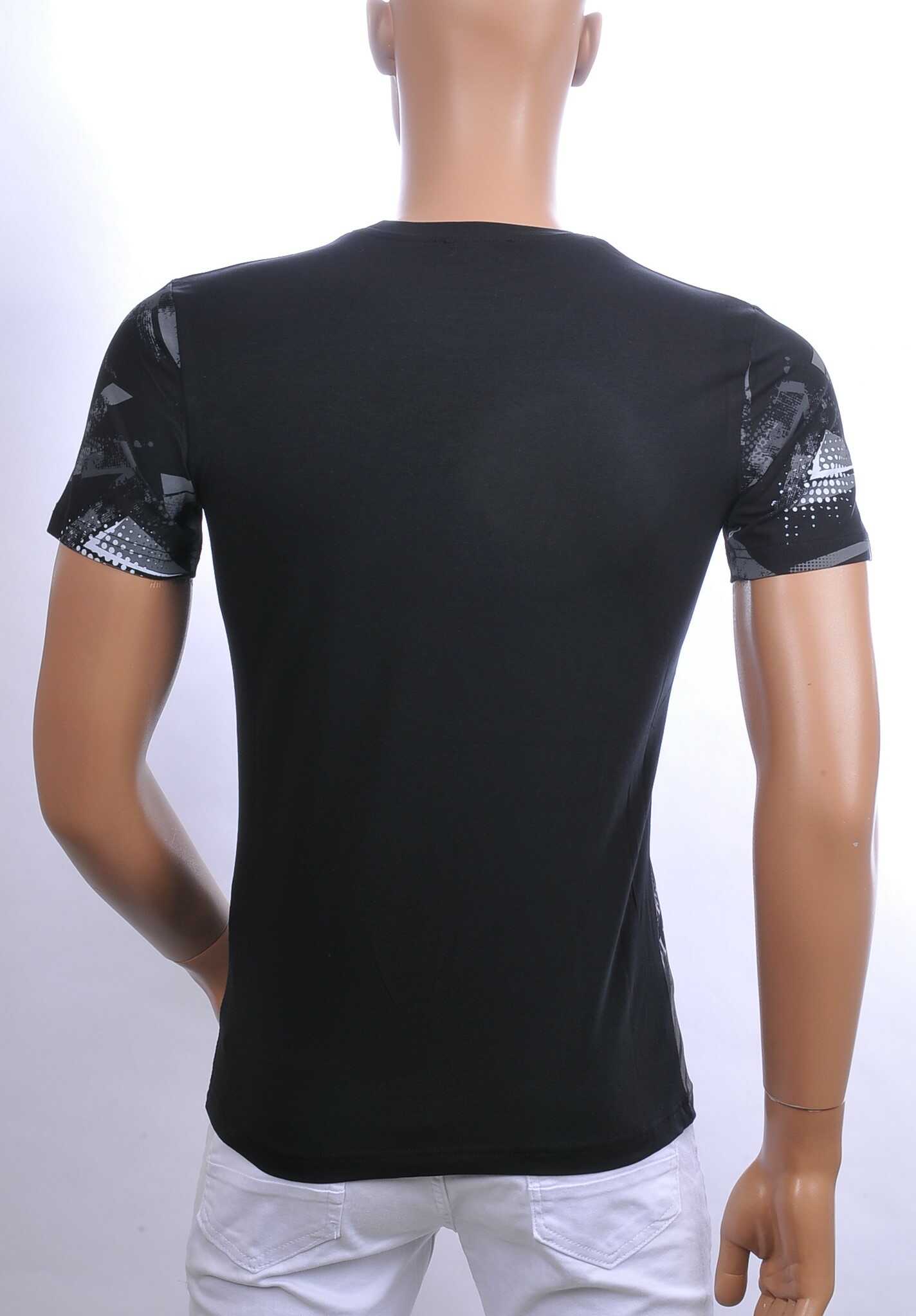Ci-Borg trendy ICON-2 ronde hals heren T-shirt Zwart