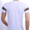 Ci-Borg trendy ronde hals heren T-shirt met leeuwenkop badge Wit