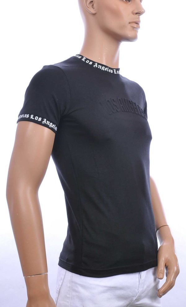 FCT COMPANY trendy LOS ANGELES ronde hals heren T-Shirt Zwart