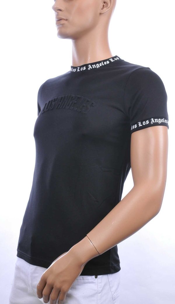 FCT COMPANY trendy LOS ANGELES ronde hals heren T-Shirt Zwart