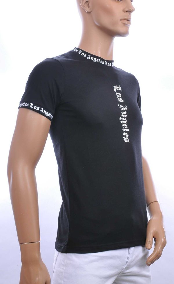 FCT COMPANY trendy LOS ANGELES ronde hals heren T-Shirt Zwart
