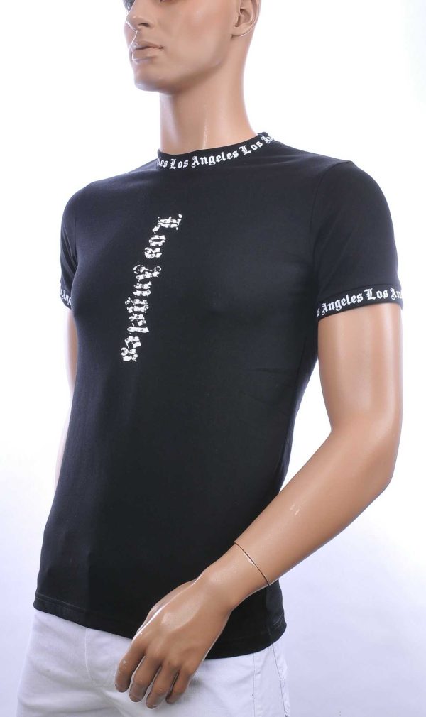 FCT COMPANY trendy LOS ANGELES ronde hals heren T-Shirt Zwart