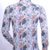ARYA allover bloemenpatroon Italiaans getailleerd overhemd Wit