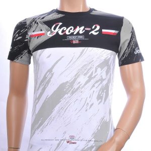Ci-Borg ICON-2 ronde hals slim fit stretch heren T-shirt Wit