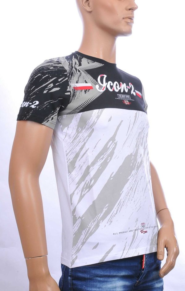 Ci-Borg ICON-2 ronde hals slim fit stretch heren T-shirt Wit
