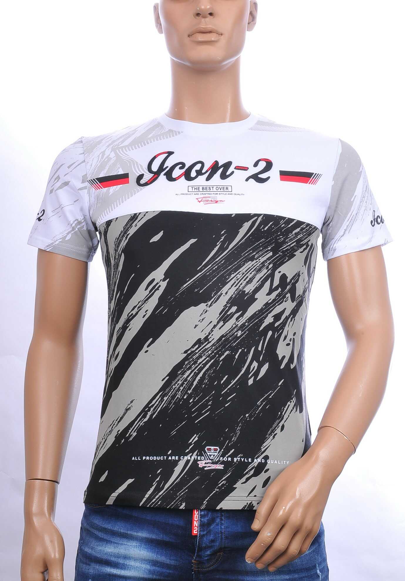 Ci-Borg ICON-2 ronde hals slim fit stretch heren T-shirt Zwart