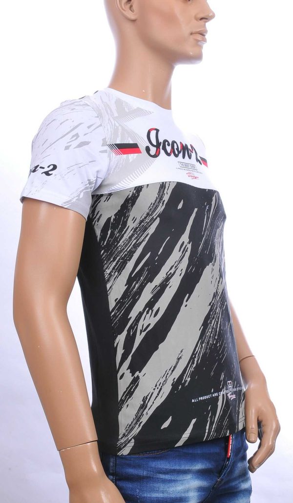 Ci-Borg ICON-2 ronde hals slim fit stretch heren T-shirt Zwart