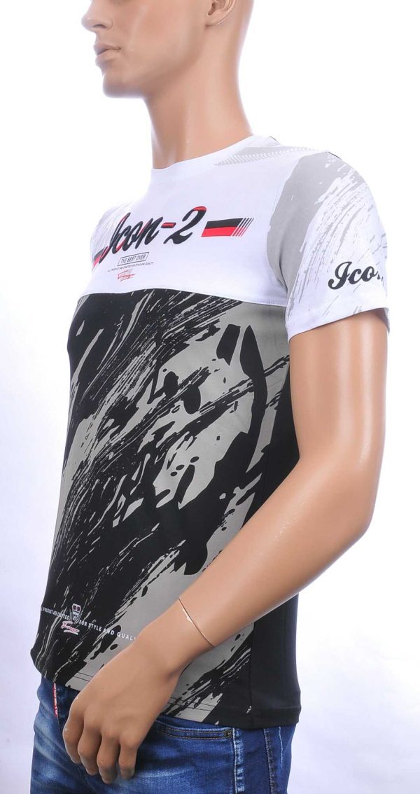 Ci-Borg ICON-2 ronde hals slim fit stretch heren T-shirt Zwart