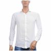VALENCI slim fit stretch heren overhemd wit met lange mouwen