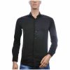 VALENCI slim fit stretch heren overhemd wit met lange mouwen