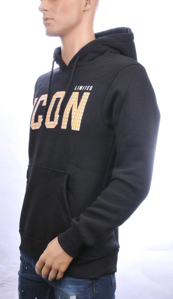 BLACKROCK trendy ICON heren sweatshirt met capuchon Zwart