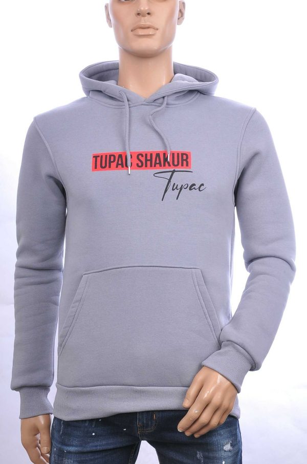 BLACKROCK trendy TUPAC heren sweatshirt met capuchon Grijs