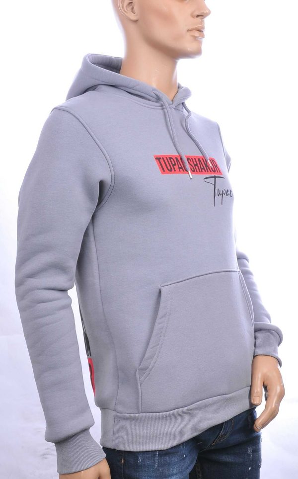 BLACKROCK trendy TUPAC heren sweatshirt met capuchon Grijs