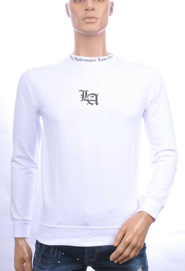 BRAAZI trendy Los Angeles ronde hals sweatshirt Wit