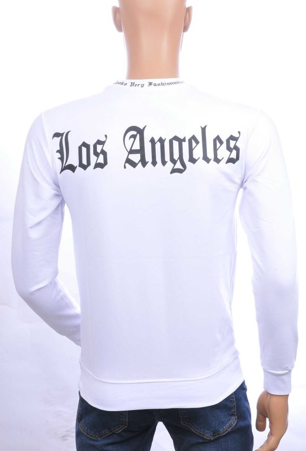 BRAAZI trendy Los Angeles ronde hals sweatshirt Wit