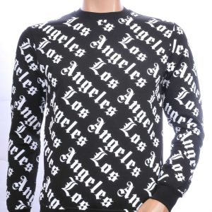 BRAAZI trendy Los Angeles ronde hals sweatshirt Zwart