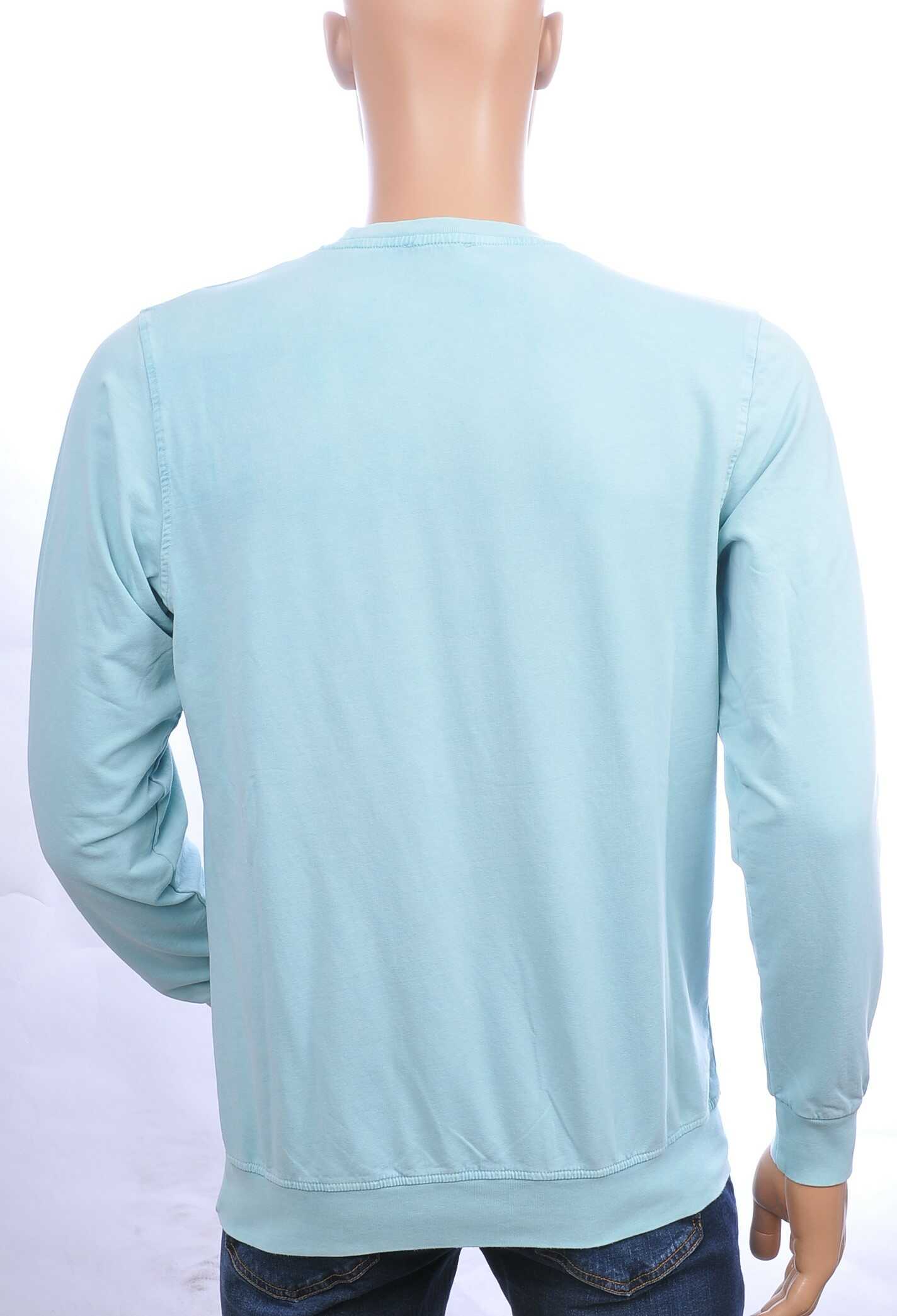 CLUB JU vintage ronde hals heren sweatshirt met HAPPY tekst Mint