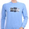 CLUB JU vintage ronde hals heren sweatshirt met TALENTED tekst Blauw