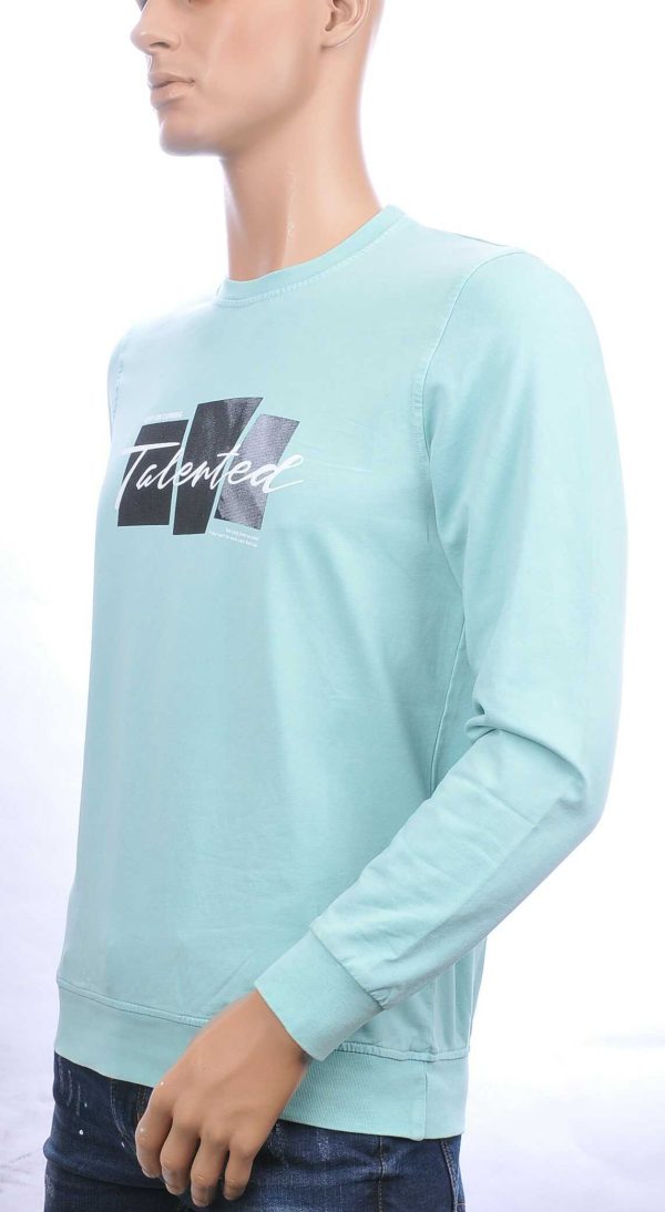 CLUB JU vintage ronde hals heren sweatshirt met TALENTED tekst Mint