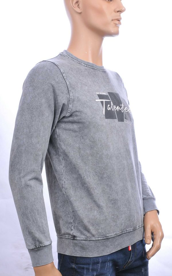 CLUB JU vintage ronde hals heren sweatshirt met TALENTED tekst Zwart