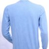 CLUB JU vintage ronde hals heren sweatshirt met geborduurde tekst Blauw