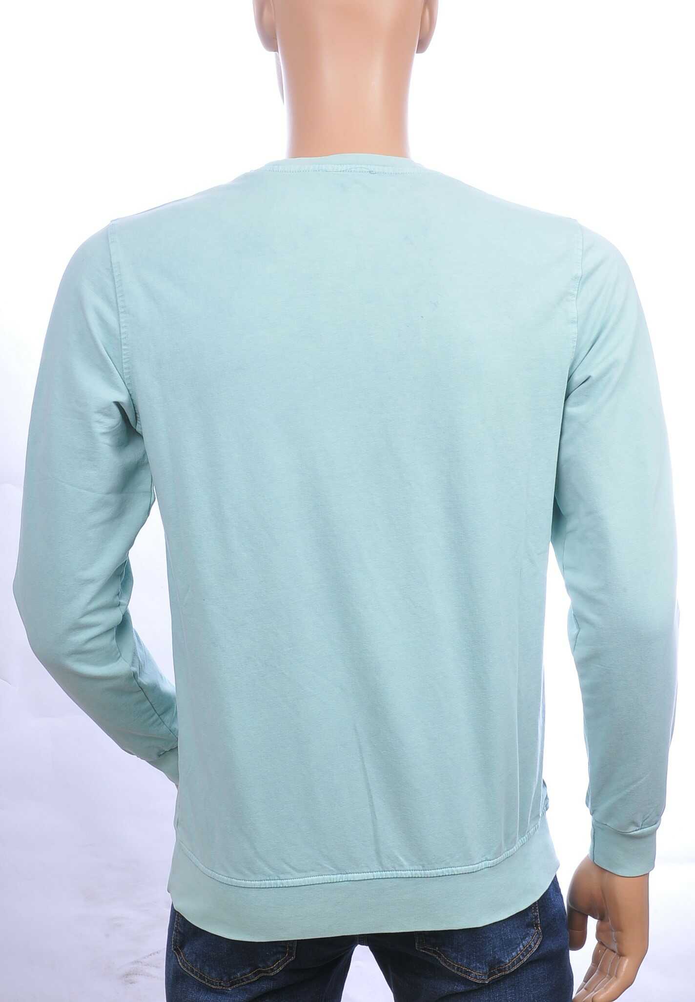 CLUB JU vintage ronde hals heren sweatshirt met geborduurde tekst Mint