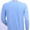 CLUB JU vintage ronde hals heren sweatshirt met geborduurde tekst Blauw